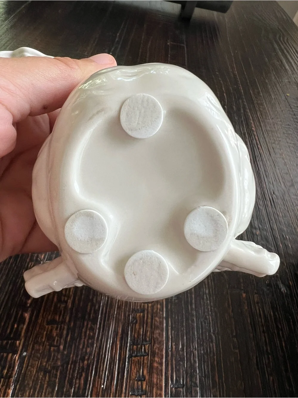 Yankee Candle Co Set of 2 White Ceramic Turkey Candle Holders